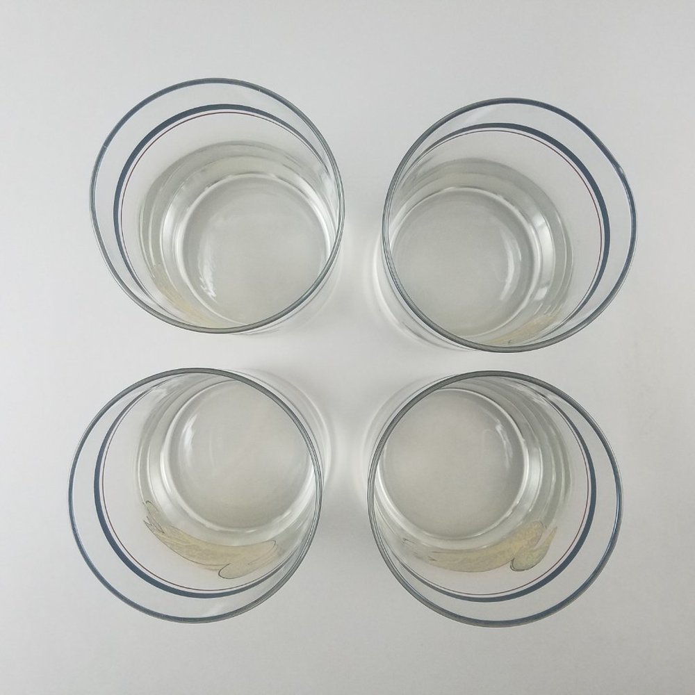 Vintage Corning Glassware Duck 4 - 12.5 oz Glasses - Picture 6 of 12